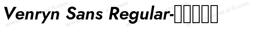 Venryn Sans Regular字体转换